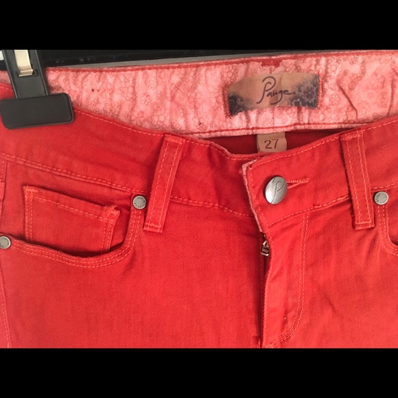 Paige rust orange pants, size 27 - Picture 3 of 4